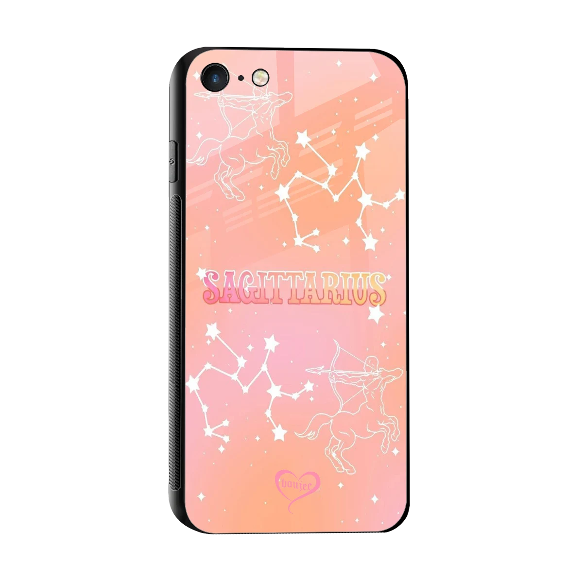 Sagittarius Aura sleek iphone 7 cover with tempered glass back and TPU edges