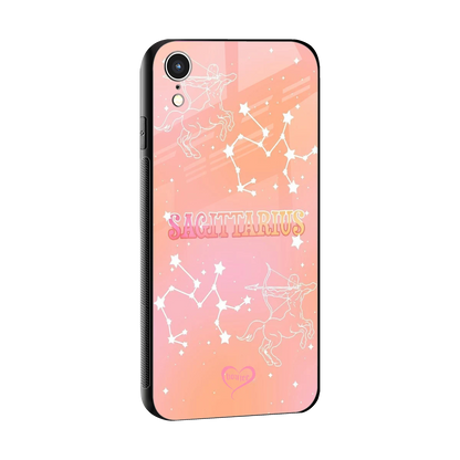 Sagittarius Aura sleek iphone xr cover with tempered glass back and TPU edges