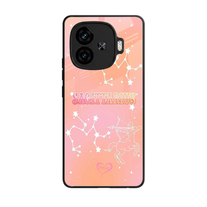 Sagittarius Aura back phone cover | glass case for iqoo neo 10r 5g