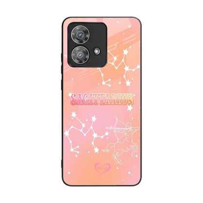 Sagittarius Aura back phone cover | glass case for motorola edge 40 neo 5g