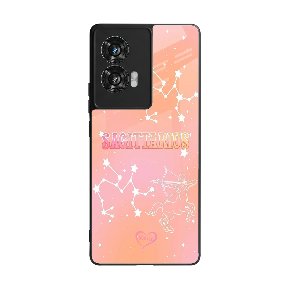 Sagittarius Aura back phone cover | glass case for motorola edge 50 fusion