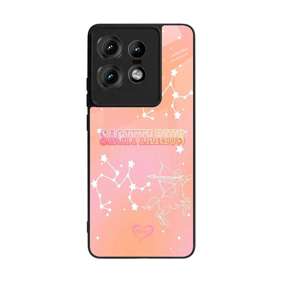 Sagittarius Aura back phone cover | glass case for motorola edge 50 pro