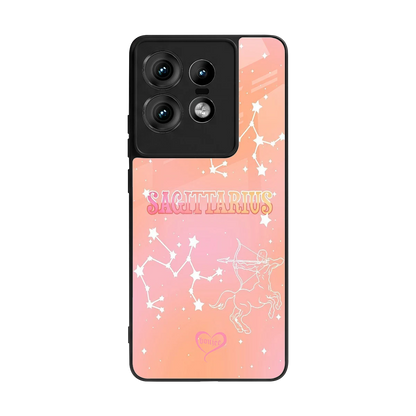 Sagittarius Aura back phone cover | glass case for motorola edge 50 pro