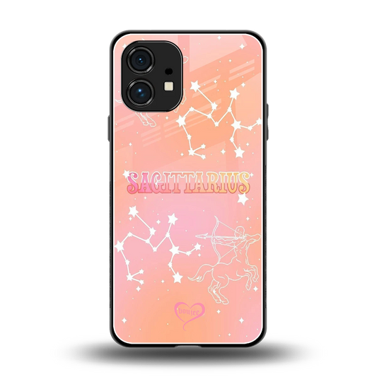 Sagittarius Aura back phone cover | glass case for nothing phone 1