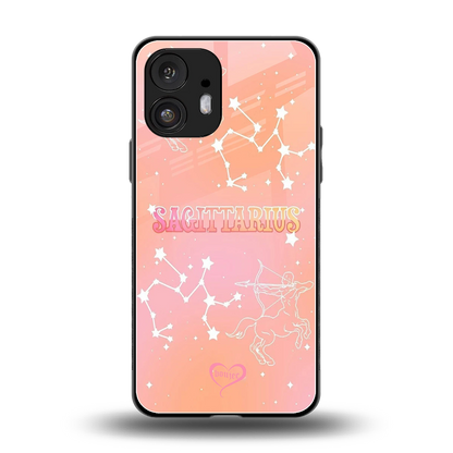 Sagittarius Aura back phone cover | glass case for nothing phone 2