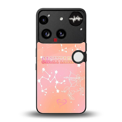 Sagittarius Aura back phone cover | glass case for nothing phone 3