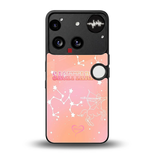 Sagittarius Aura back phone cover | glass case for nothing phone 3