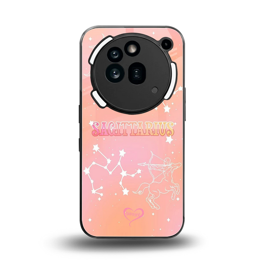 Sagittarius Aura back phone cover | glass case for nothing phone 3a pro