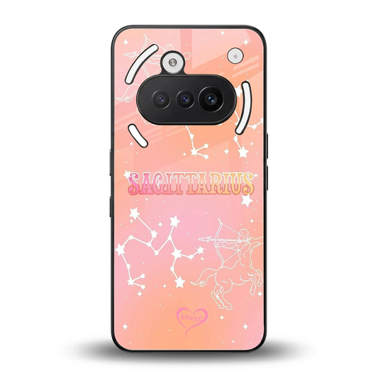 Sagittarius Aura back phone cover | glass case for nothing phone 3a