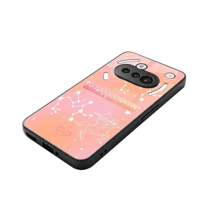 Sagittarius Aura stylish phone case for nothing phone 3a | glossy glass and slim fit