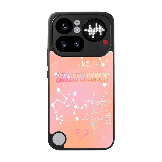 Sagittarius Aura back phone cover | glass case for nothing phone 4a pro