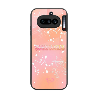 Sagittarius Aura back phone cover | glass case for nothing phone 4a