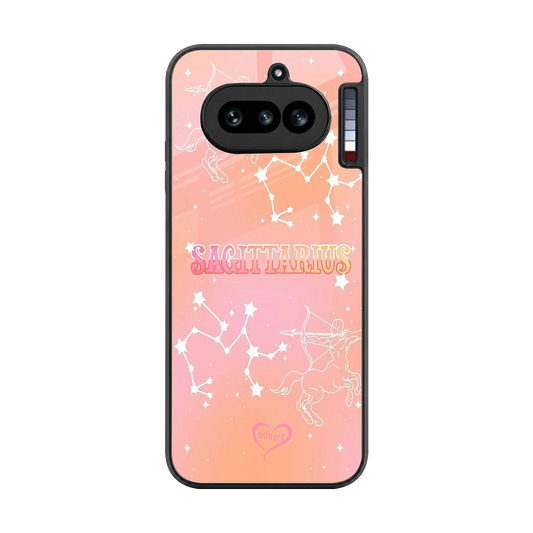 Sagittarius Aura back phone cover | glass case for nothing phone 4a