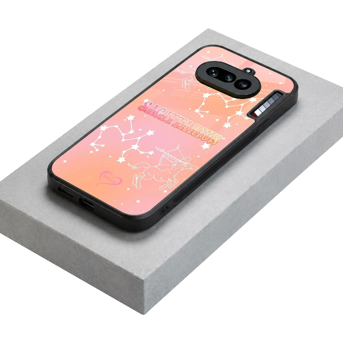Sagittarius Aura stylish phone case for nothing phone 4a | glossy glass and slim fit