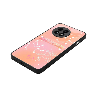 Sagittarius Aura stylish phone case for oneplus 13r | glossy glass and slim fit