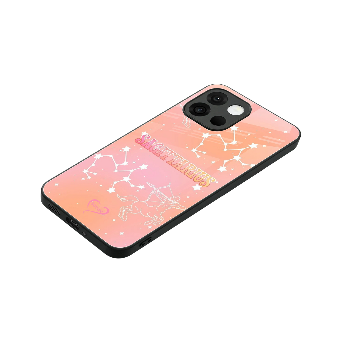Sagittarius Aura stylish phone case for oneplus 13s | glossy glass and slim fit