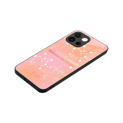 Sagittarius Aura stylish phone case for oneplus 13s | glossy glass and slim fit
