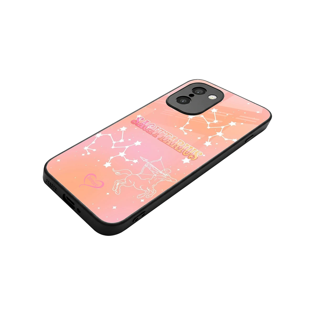 Sagittarius Aura stylish phone case for oneplus 15r | glossy glass and slim fit