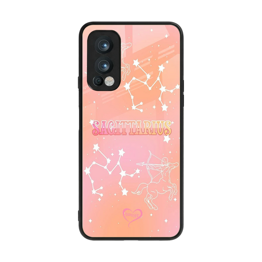 Sagittarius Aura back phone cover | glass case for oneplus nord 2