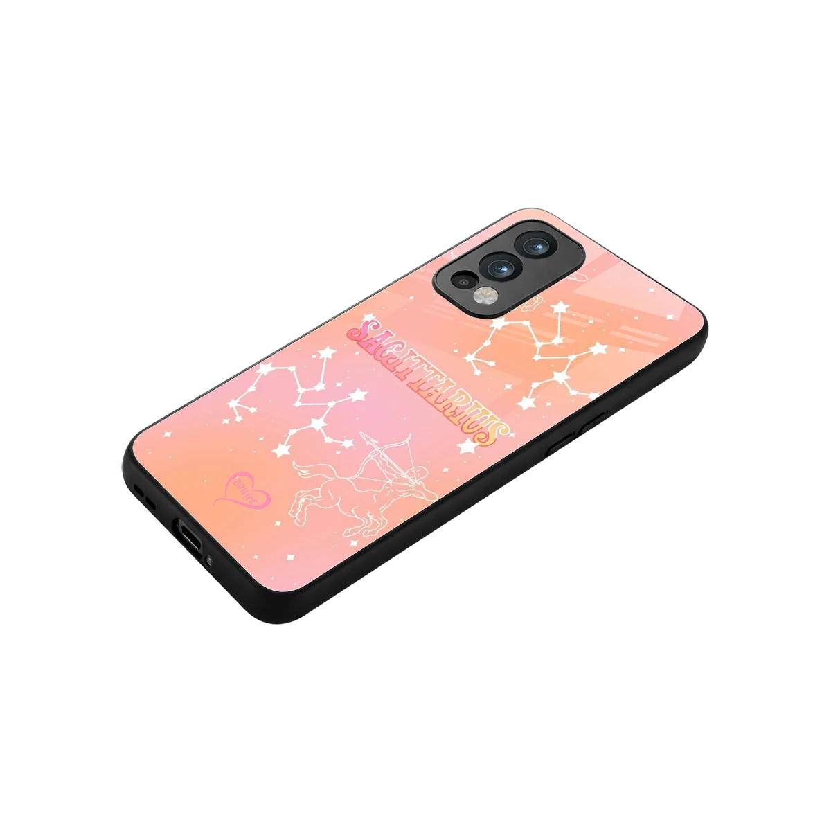 Sagittarius Aura stylish phone case for oneplus nord 2 | glossy glass and slim fit