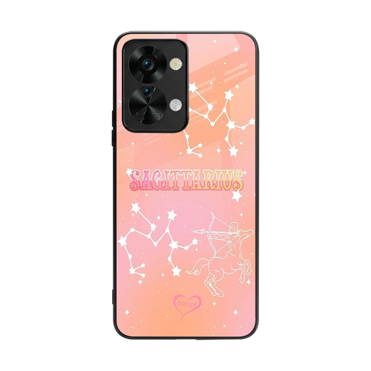 Sagittarius Aura back phone cover | glass case for oneplus nord 2t