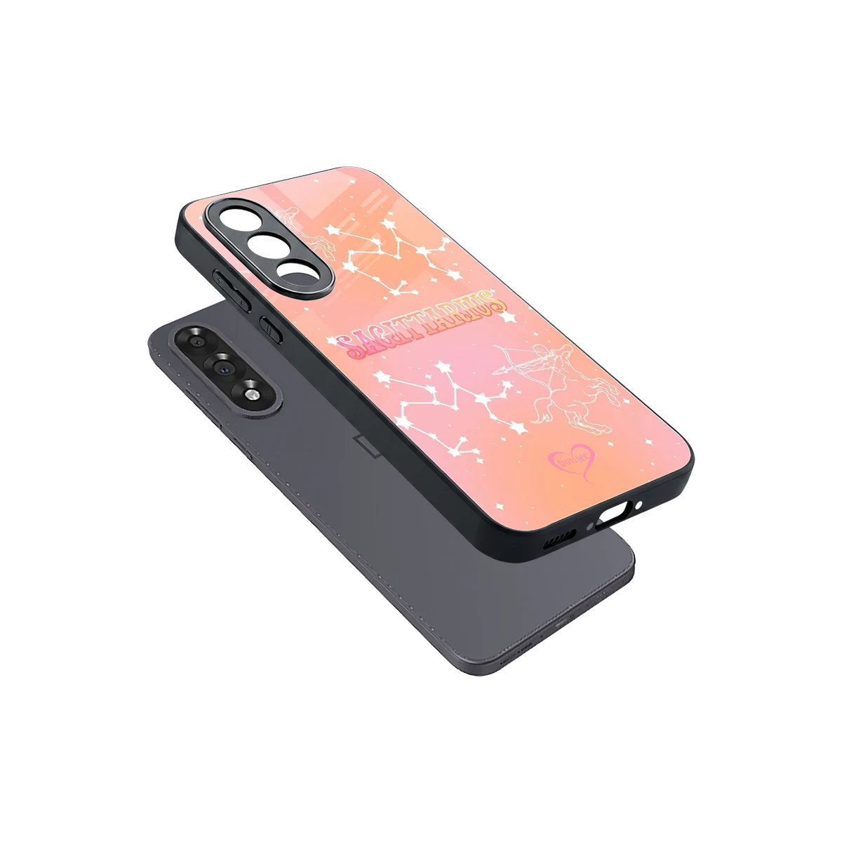 Sagittarius Aura sleek oneplus nord 5 cover with tempered glass back and TPU edges