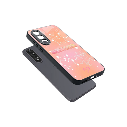 Sagittarius Aura sleek oneplus nord 5 cover with tempered glass back and TPU edges