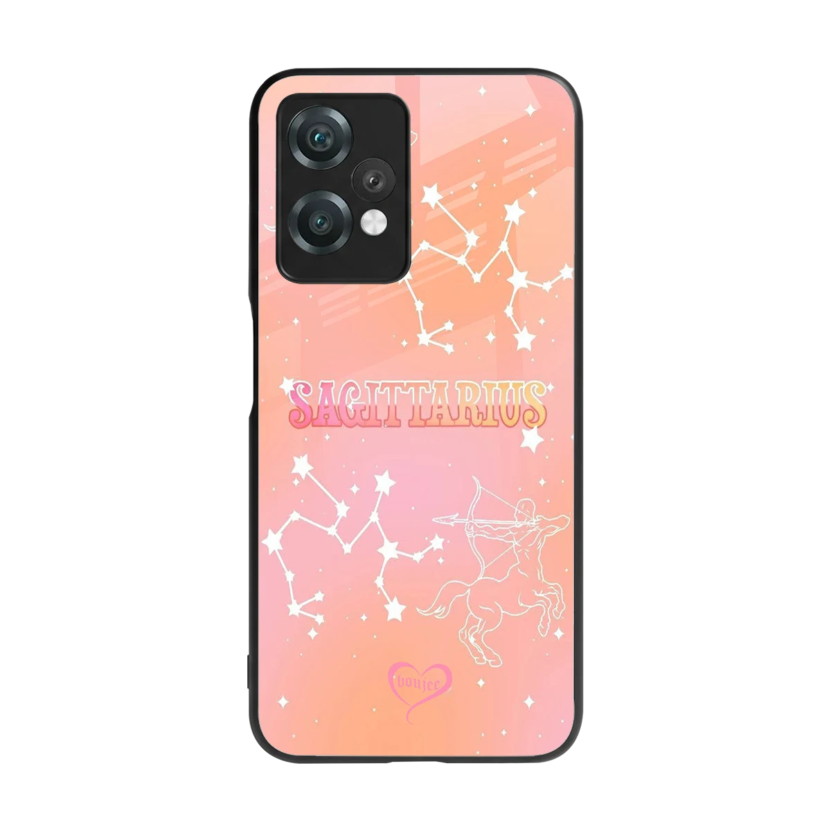 Sagittarius Aura back phone cover | glass case for oneplus nord ce 2 lite