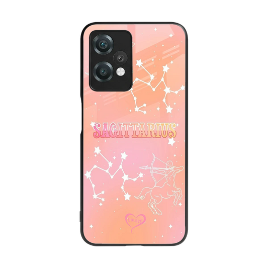 Sagittarius Aura back phone cover | glass case for oneplus nord ce 2 lite