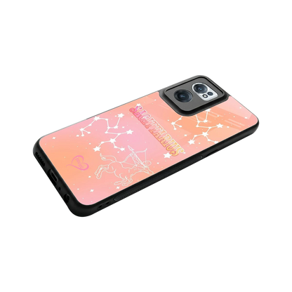 Sagittarius Aura stylish phone case for oneplus nord ce 2 | glossy glass and slim fit