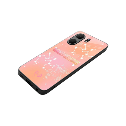 Sagittarius Aura stylish phone case for oppo a5x 5g | glossy glass and slim fit