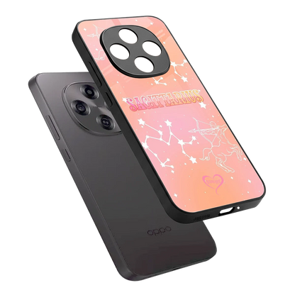 Sagittarius Aura sleek oppo f31 pro 5g cover with tempered glass back and TPU edges