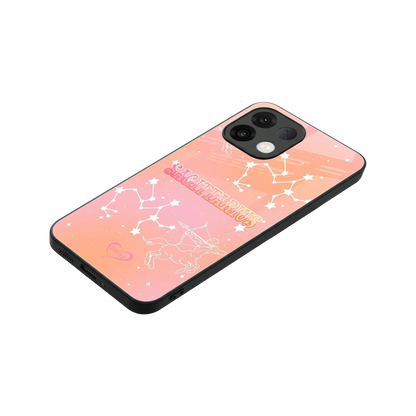 Sagittarius Aura stylish phone case for oppo k13 5g | glossy glass and slim fit