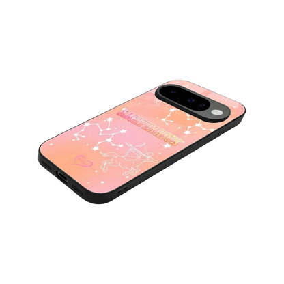 Sagittarius Aura stylish phone case for google pixel 10 | glossy glass and slim fit