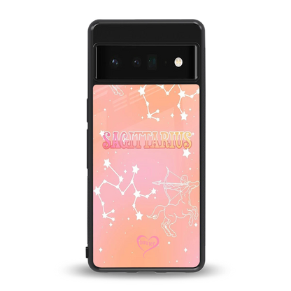 Sagittarius Aura back phone cover | glass case for google pixel 6 pro