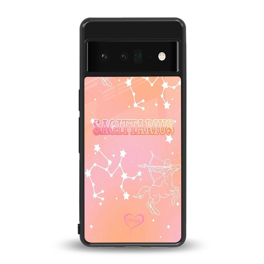 Sagittarius Aura back phone cover | glass case for google pixel 6 pro