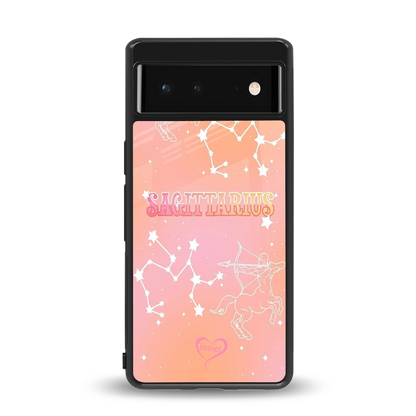 Sagittarius Aura back phone cover | glass case for google pixel 6