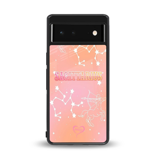 Sagittarius Aura back phone cover | glass case for google pixel 6