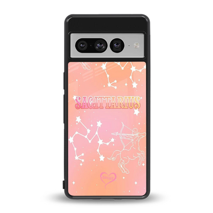 Sagittarius Aura back phone cover | glass case for google pixel 7 pro