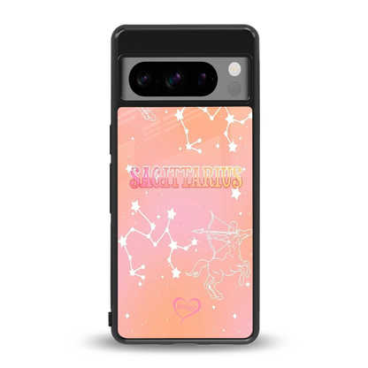 Sagittarius Aura back phone cover | glass case for google pixel 8 pro