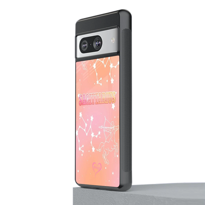 Sagittarius Aura stylish phone case for google pixel 8 | glossy glass and slim fit