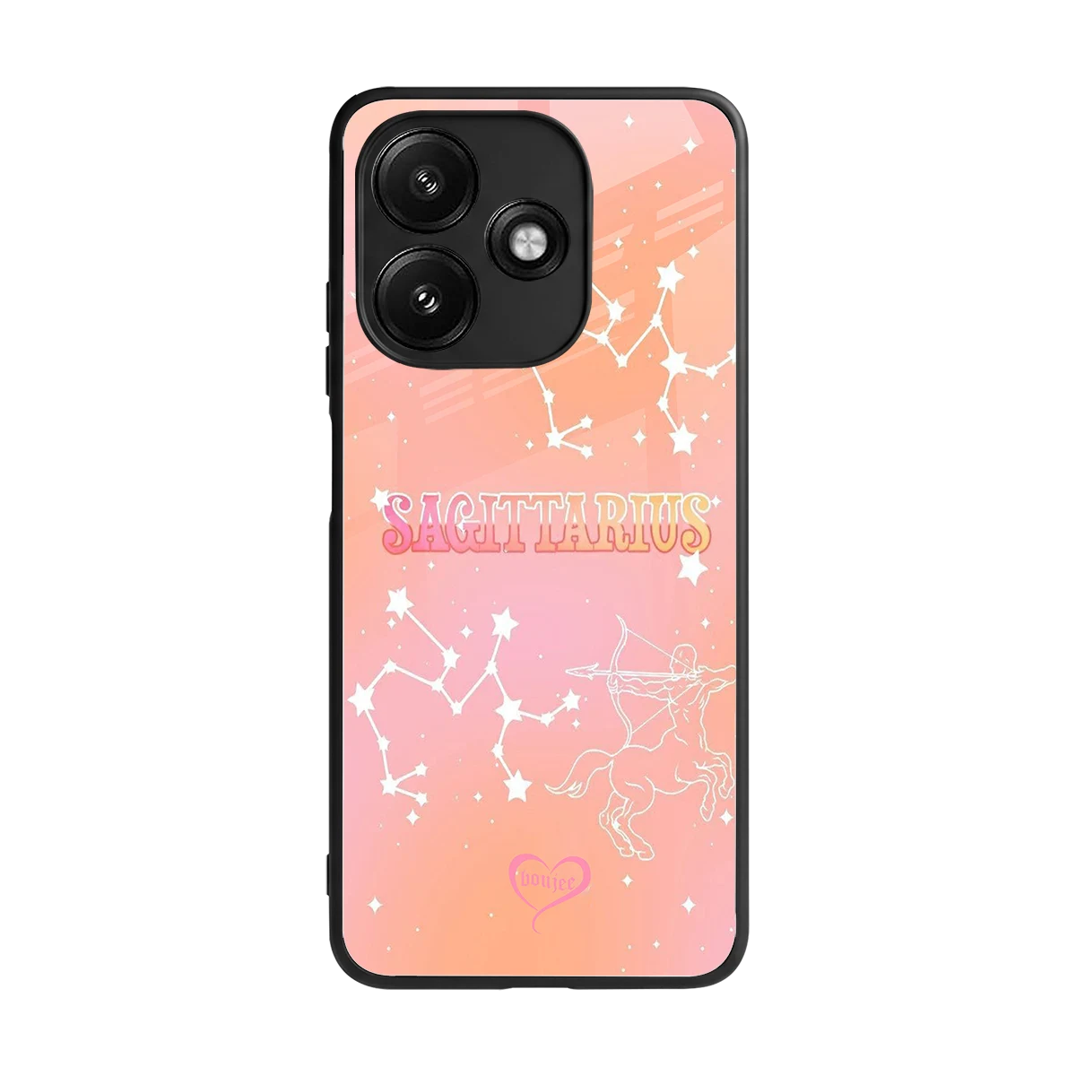 Sagittarius Aura back phone cover | glass case for redmi 12 5g