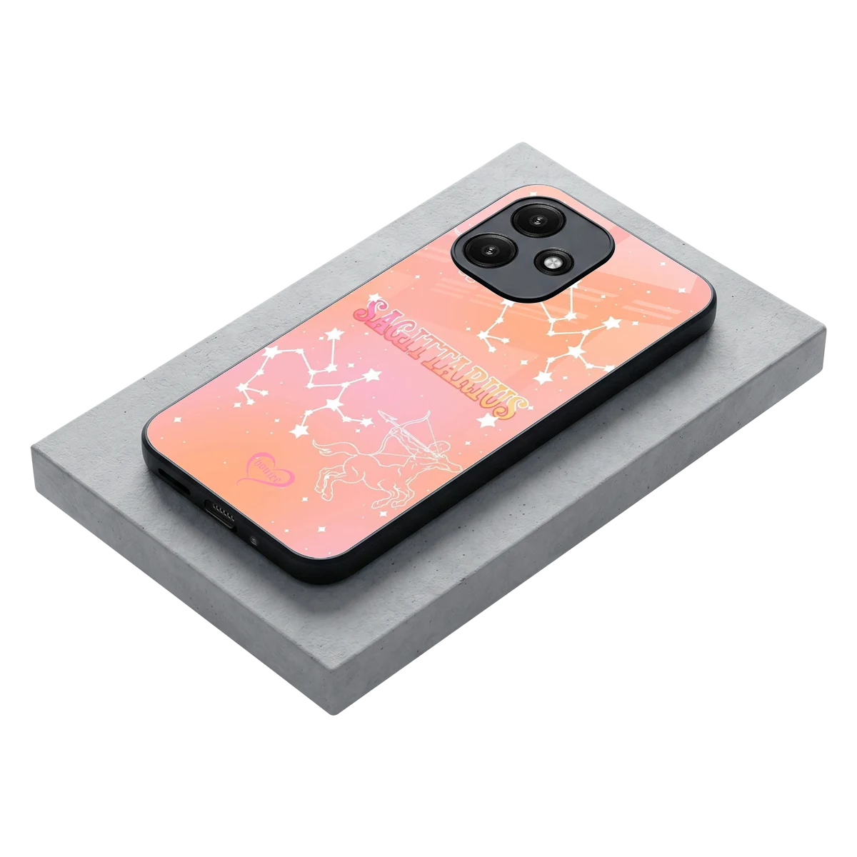 Sagittarius Aura stylish phone case for redmi 12 5g | glossy glass and slim fit