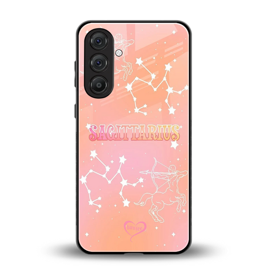 Sagittarius Aura back phone cover | glass case for samsung galaxy m35 5g