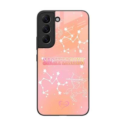 Sagittarius Aura back phone cover | glass case for samsung galaxy s22