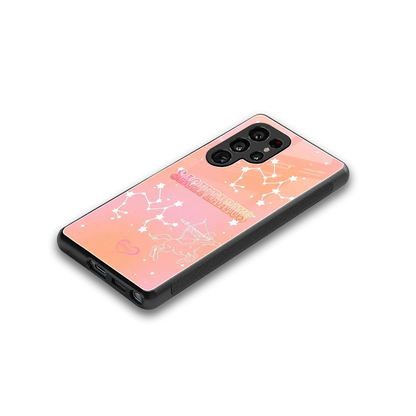 Sagittarius Aura stylish phone case for samsung galaxy s26 ultra | glossy glass and slim fit