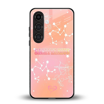 Sagittarius Aura back phone cover | glass case for samsung galaxy s24