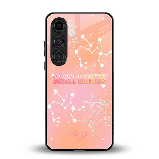Sagittarius Aura back phone cover | glass case for samsung galaxy s24