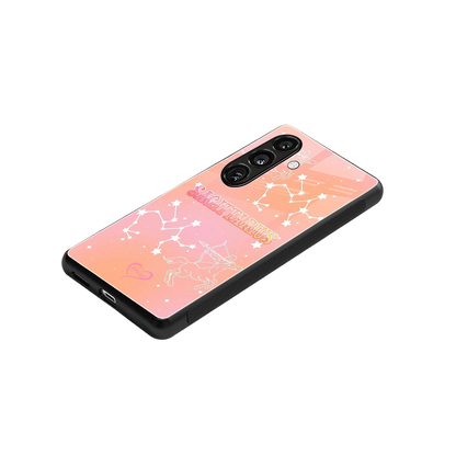 Sagittarius Aura stylish phone case for samsung galaxy s24 | glossy glass and slim fit