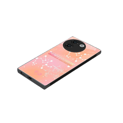Sagittarius Aura stylish phone case for vivo v30e | glossy glass and slim fit